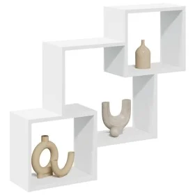 Engineered wood white wall cabinet 78x18x71 cm by , Shelves and shelves - Ref: Foro24-854805, Price: 28,04 €, Discount: %