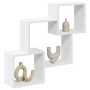Armario de pared madera de ingeniería blanco 78x18x71 cm de , Estantes y estanterías - Ref: Foro24-854805, Precio: 28,00 €, D...