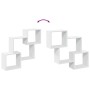 Engineered wood white wall cabinet 78x18x71 cm by , Shelves and shelves - Ref: Foro24-854805, Price: 28,39 €, Discount: %