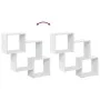 Armario de pared madera de ingeniería blanco 78x18x71 cm de , Estantes y estanterías - Ref: Foro24-854805, Precio: 28,00 €, D...