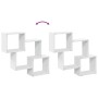 Engineered wood white wall cabinet 78x18x71 cm by , Shelves and shelves - Ref: Foro24-854805, Price: 28,39 €, Discount: %