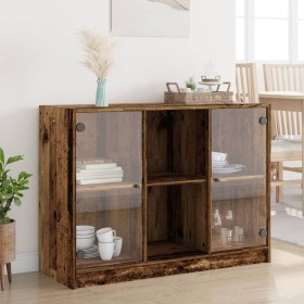 Aged engineered wood sideboard 102x37x75.5 cm by , Sideboards - Ref: Foro24-3318724, Price: 119,52 €, Discount: %