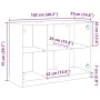 Aged engineered wood sideboard 102x37x75.5 cm by , Sideboards - Ref: Foro24-3318724, Price: 117,67 €, Discount: %