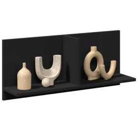 Armario de pared madera de ingeniería negro 70x16,5x30 cm de , Estantes y estanterías - Ref: Foro24-854851, Precio: 22,54 €, ...