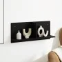 Engineered wood black wall cabinet 70x16.5x30 cm by , Shelves and shelves - Ref: Foro24-854851, Price: 22,87 €, Discount: %