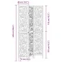3-panel solid Paulownia wood room divider screen in black. by , Room dividers - Ref: Foro24-358752, Price: 100,83 €, Discount: %