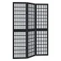 3-panel solid Paulownia wood room divider screen in black. by , Room dividers - Ref: Foro24-358765, Price: 91,11 €, Discount: %