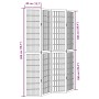 Biombo separador de 4 paneles madera maciza Paulownia negro de , Divisores de ambientes - Ref: Foro24-358771, Precio: 121,77 ...