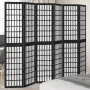6-panel solid Paulownia wood room divider screen in black. by , Room dividers - Ref: Foro24-358778, Price: 164,09 €, Discount: %