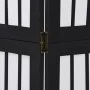 6-panel solid Paulownia wood room divider screen in black. by , Room dividers - Ref: Foro24-358778, Price: 164,09 €, Discount: %