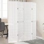 4-panel solid Paulownia wood room divider screen in white. by , Room dividers - Ref: Foro24-358786, Price: 115,00 €, Discount: %