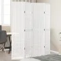 4-panel solid Paulownia wood room divider screen in white. by , Room dividers - Ref: Foro24-358786, Price: 112,86 €, Discount: %