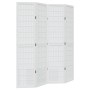 4-panel solid Paulownia wood room divider screen in white. by , Room dividers - Ref: Foro24-358786, Price: 115,00 €, Discount: %