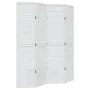 4-panel solid Paulownia wood room divider screen in white. by , Room dividers - Ref: Foro24-358786, Price: 112,86 €, Discount: %