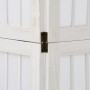 4-panel solid Paulownia wood room divider screen in white. by , Room dividers - Ref: Foro24-358786, Price: 115,00 €, Discount: %