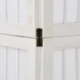 4-panel solid Paulownia wood room divider screen in white. by , Room dividers - Ref: Foro24-358786, Price: 112,86 €, Discount: %