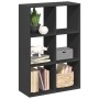 Schwarzes Regal aus Ingenieurholz, 69,5x29x103,5 cm. von , Bücherregale und Regale - Ref: Foro24-858013, Preis: 63,49 €, Raba...