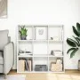 White engineering wooden room divider bookcase 102x29x103.5 cm by , Bookcases and shelves - Ref: Foro24-858039, Price: 81,00 ...