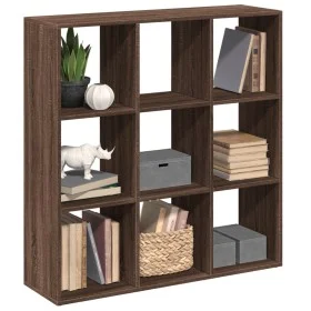 Librería divisora madera marrón roble 102x29x103,5 cm de , Librerías y estanterías - Ref: Foro24-858045, Precio: 85,53 €, Des...