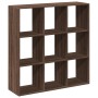Brown oak wood divider bookcase 102x29x103.5 cm by , Bookcases and shelves - Ref: Foro24-858045, Price: 86,97 €, Discount: %