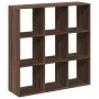 Librería divisora madera marrón roble 102x29x103,5 cm de , Librerías y estanterías - Ref: Foro24-858045, Precio: 85,53 €, Des...