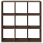 Brown oak wood divider bookcase 102x29x103.5 cm by , Bookcases and shelves - Ref: Foro24-858045, Price: 86,97 €, Discount: %
