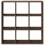 Librería divisora madera marrón roble 102x29x103,5 cm de , Librerías y estanterías - Ref: Foro24-858045, Precio: 85,53 €, Des...