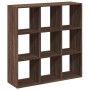 Brown oak wood divider bookcase 102x29x103.5 cm by , Bookcases and shelves - Ref: Foro24-858045, Price: 86,97 €, Discount: %