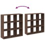 Brown oak wood divider bookcase 102x29x103.5 cm by , Bookcases and shelves - Ref: Foro24-858045, Price: 86,97 €, Discount: %