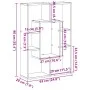Engineered wood bookshelf in Sonoma oak, 63x20x90 cm. by , Bookcases and shelves - Ref: Foro24-858140, Price: 45,99 €, Discou...