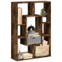 Engineered wood smoked oak bookshelf 63x20x90 cm by , Bookcases and shelves - Ref: Foro24-858142, Price: 49,39 €, Discount: %