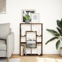 Engineered wood smoked oak bookshelf 63x20x90 cm by , Bookcases and shelves - Ref: Foro24-858142, Price: 49,39 €, Discount: %