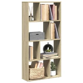 Engineered wood bookshelf in Sonoma oak, 60x20x120 cm by , Bookcases and shelves - Ref: Foro24-858149, Price: 67,25 €, Discou...