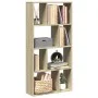 Engineered wood bookshelf in Sonoma oak, 60x20x120 cm by , Bookcases and shelves - Ref: Foro24-858149, Price: 67,25 €, Discou...