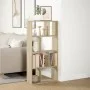 Engineered wood bookshelf in Sonoma oak, 60x20x120 cm by , Bookcases and shelves - Ref: Foro24-858149, Price: 67,25 €, Discou...