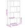 Ingenieurholzregal Eiche Sonoma 60x20x120 cm von , Bücherregale und Regale - Ref: Foro24-858149, Preis: 69,59 €, Rabatt: %
