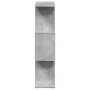 Three-level gray concrete and wood divider bookshelf 70x24x97 cm by , Bookcases and shelves - Ref: Foro24-858114, Price: 40,2...