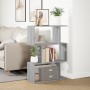 Divider bookcase 3 levels gray Sonoma wood 70x24x97 cm by , Bookcases and shelves - Ref: Foro24-858116, Price: 42,93 €, Disco...