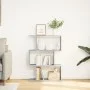 Divider bookcase 3 levels gray Sonoma wood 70x24x97 cm by , Bookcases and shelves - Ref: Foro24-858116, Price: 42,27 €, Disco...