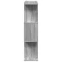 Divider bookcase 3 levels gray Sonoma wood 70x24x97 cm by , Bookcases and shelves - Ref: Foro24-858116, Price: 42,27 €, Disco...