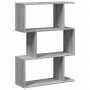 Bücherregal mit 3 Ebenen aus Sonoma-Grau-Holz, 70x24x97 cm. von , Bücherregale und Regale - Ref: Foro24-858116, Preis: 42,93 ...