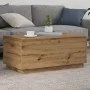 Artisan oak coffee table with LED lights 90x50x40 cm by , Coffee table - Ref: Foro24-857723, Price: 89,07 €, Discount: %