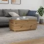 Artisan oak coffee table with LED lights 90x50x40 cm by , Coffee table - Ref: Foro24-857723, Price: 89,07 €, Discount: %