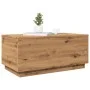 Artisan oak coffee table with LED lights 90x50x40 cm by , Coffee table - Ref: Foro24-857723, Price: 89,07 €, Discount: %