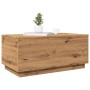Mesa de centro con luces LED roble artisan 90x50x40 cm de , Mesas de centro - Ref: Foro24-857723, Precio: 94,28 €, Descuento: %