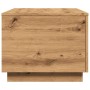 Mesa de centro con luces LED roble artisan 90x50x40 cm de , Mesas de centro - Ref: Foro24-857723, Precio: 94,28 €, Descuento: %