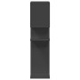 Librería divisora madera de ingeniería negra 92x29x112 cm