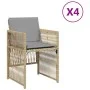 Gartensofas mit 4 Kissen aus synthetischem Rattan in Beige-Mix. von , Gartenstühle - Ref: Foro24-364972, Preis: 198,39 €, Rab...