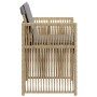 Sillones jardín con cojines 4 uds ratán sintético beige mezcla de , Sillas de jardín - Ref: Foro24-364972, Precio: 176,13 €