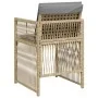 Garden armchairs with 4 synthetic rattan beige mix cushions by , Garden chairs - Ref: Foro24-364972, Price: 198,39 €, Discoun...